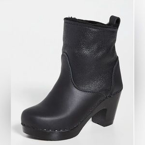 Brand new no. 6 pull on shearling black boots